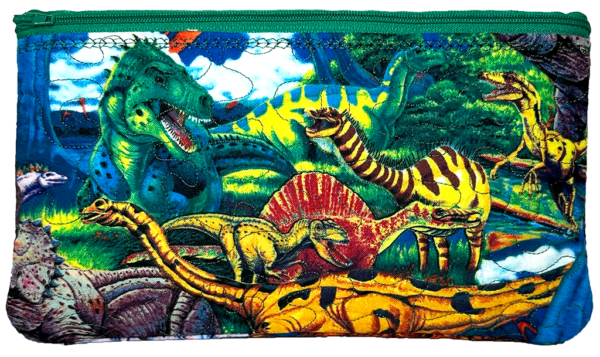 Dinosaurs 5 X 9 Zipper Pouch
