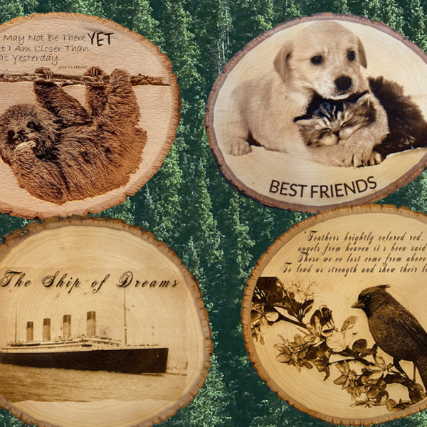 Engraved Wooden Slabs