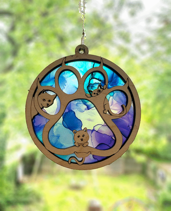 Cat Paw 01 Sun Catcher