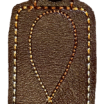 Brown Infinity Dog Paw Key Fob