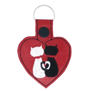 Cat Love Key Fob