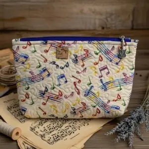 Colorful Music 5x8 Zipper Pouch