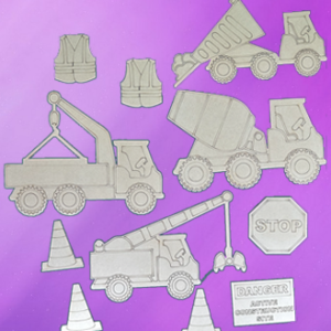 Construction Coloring Kit