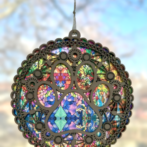 Dog Paw 03 Sun Catcher