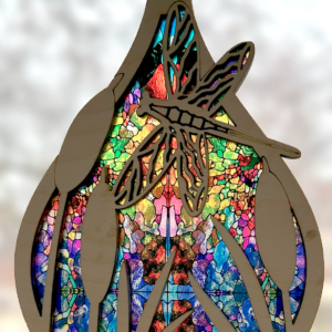 Dragonfly Teardrop 03 Sun Catcher