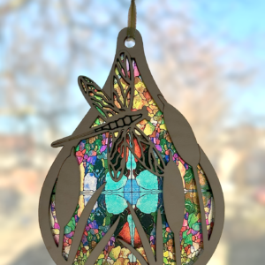 Dragonfly Teardrop 01 Sun Catcher