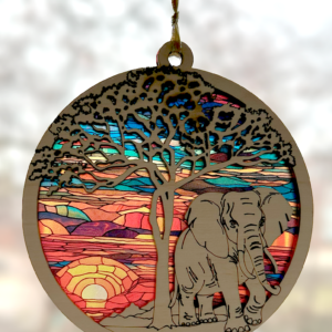 Elephant 01 Sun Catcher