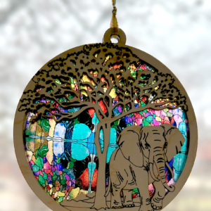 Elephant 02 Sun Catcher