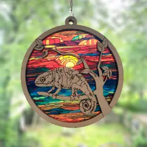 Chameleon 02 Sun Catcher